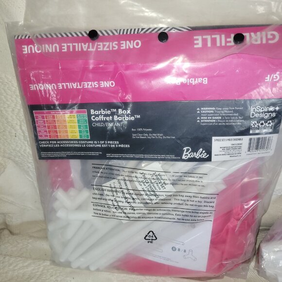 Barbie Child's Superstar Pink Box Costume! - Picture 8 of 13